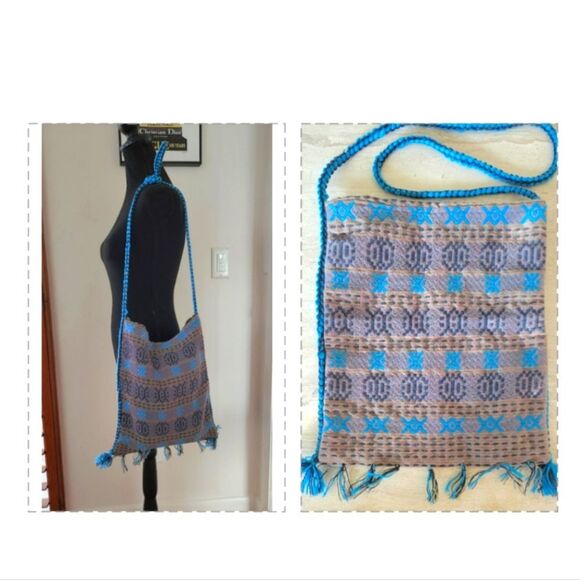 Boho Wool Bag Made In GREECE! - Picture 1 of 9